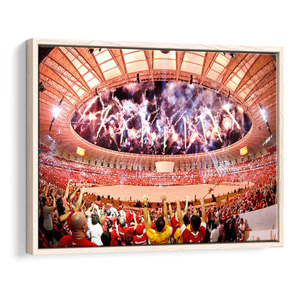 Beira Rio Stadium Event, Stadium Canvas, Sport Art, Framed Canvas Print Wall Art, Floating Frame