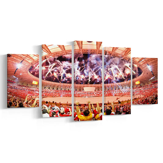 Beira Rio Stadium Event, Stadium Canvas, Sport Art, Gift for him, 5 Panel, Large Canvas, Canvas Print Wall Art