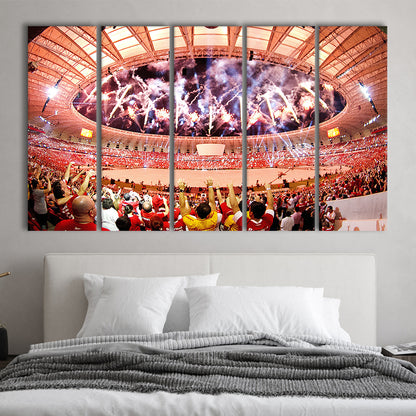 Beira Rio Stadium Event, Stadium Canvas, Sport Art, 5 Panel B, Extra Large Canvas, Canvas Print Wall Art