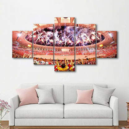 Beira Rio Stadium Event, Stadium Canvas, Sport Art, Gift for him, 5 Panel, Large Canvas, Canvas Print Wall Art