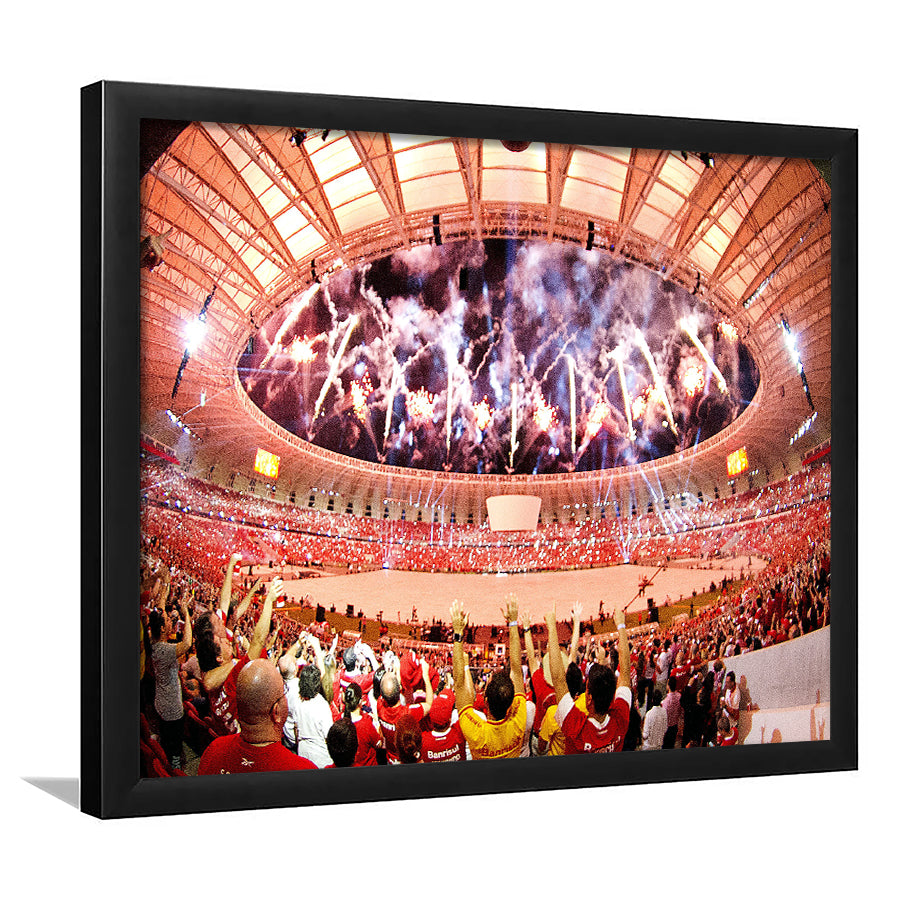 Beira Rio Stadium Event, Stadium Canvas, Sport Art, Gift for him, Framed Art Print Wall Decor, Picture Framed
