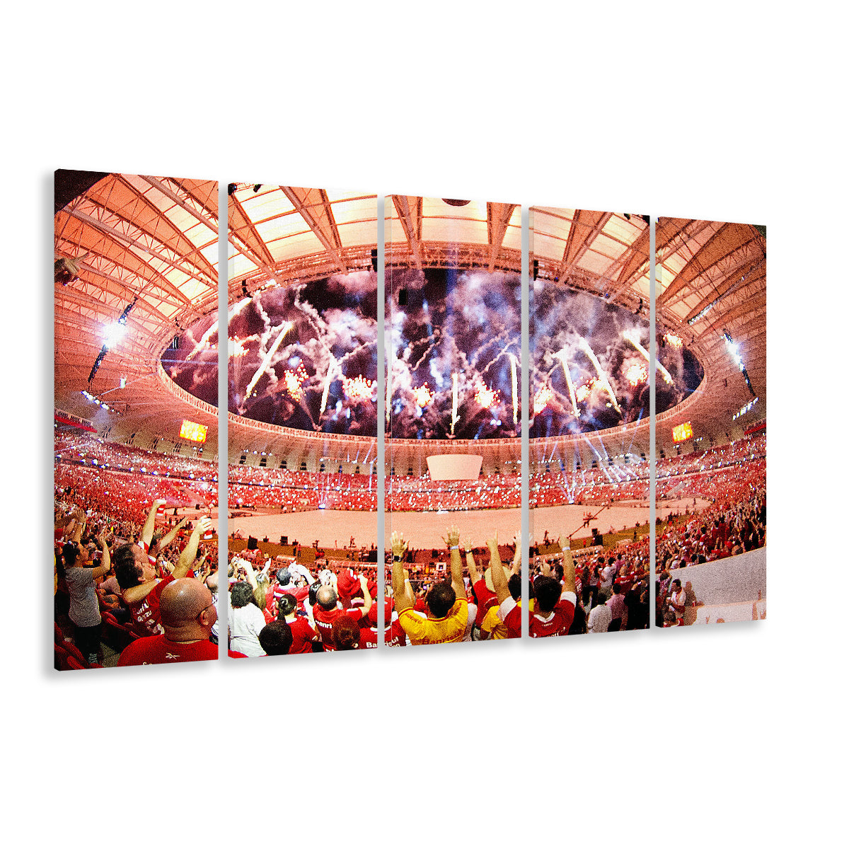 Beira Rio Stadium Event, Stadium Canvas, Sport Art, 5 Panel B, Extra Large Canvas, Canvas Print Wall Art