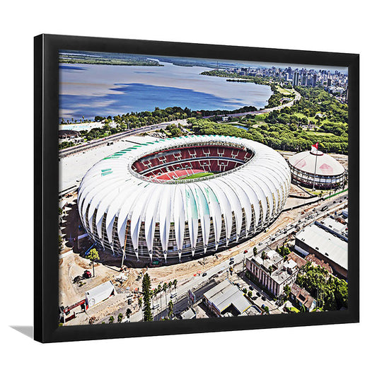 Beira Rio Stadium, Stadium Canvas, Sport Art, Fan Gifts, Framed Art Print Wall Decor, Picture Framed