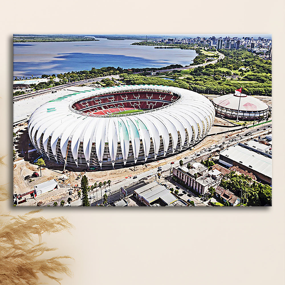 Beira Rio Stadium, Stadium Canvas, Sport Art, Fan Gifts, Man Cave Decor, Art Print, Canvas Print Wall Art