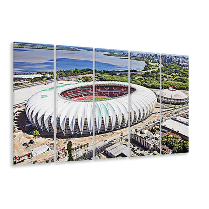 Beira Rio Stadium, Stadium Canvas, Sport Art, Fan Gifts, 5 Panel B, Extra Large Canvas, Canvas Print Wall Art