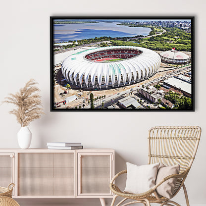 Beira Rio Stadium, Stadium Canvas, Sport Art, Fan Gifts, Framed Canvas Print Wall Art, Floating Frame