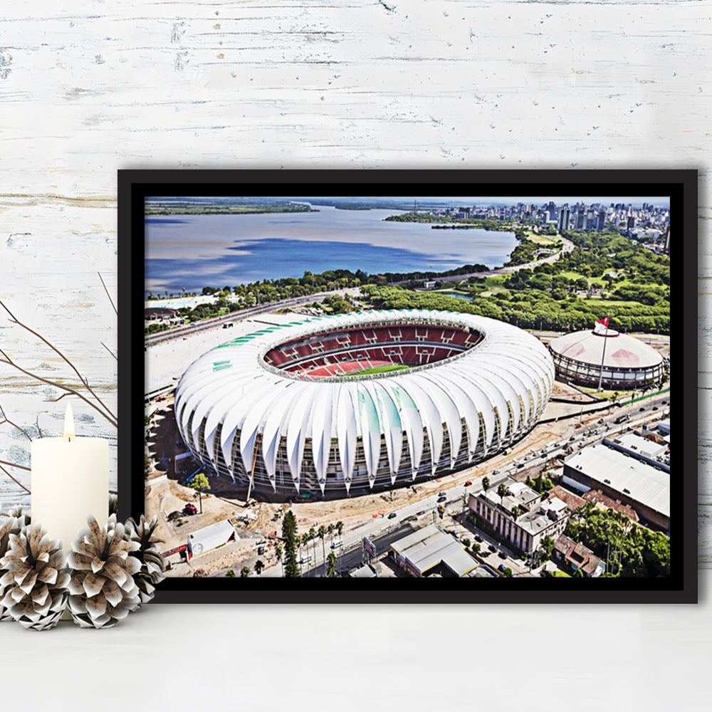 Beira Rio Stadium, Stadium Canvas, Sport Art, Fan Gifts, Framed Canvas Print Wall Art, Floating Frame