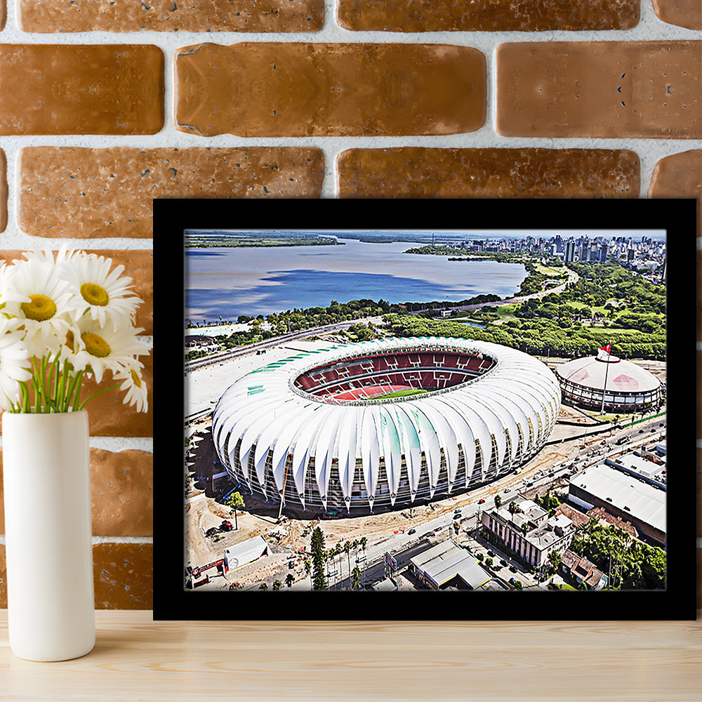 Beira Rio Stadium, Stadium Canvas, Sport Art, Fan Gifts, Framed Art Print Wall Decor, Picture Framed