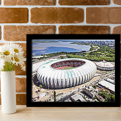 Beira Rio Stadium, Stadium Canvas, Sport Art, Fan Gifts, Framed Art Print Wall Decor, Picture Framed