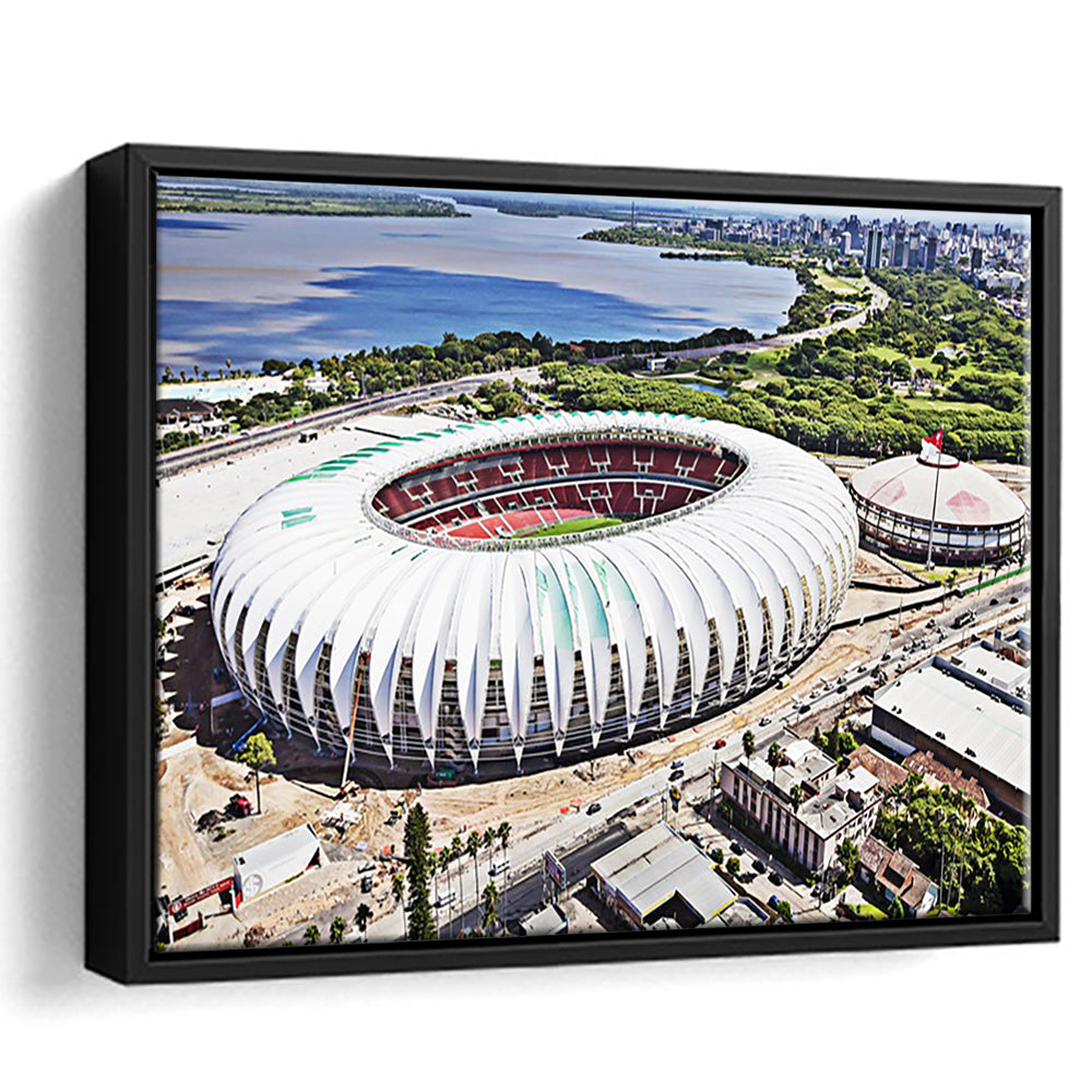 Beira Rio Stadium, Stadium Canvas, Sport Art, Fan Gifts, Framed Canvas Print Wall Art, Floating Frame