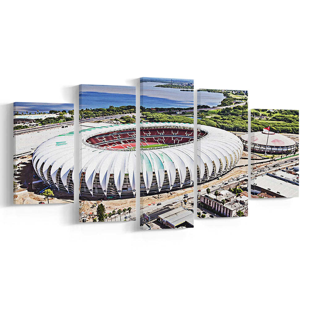 Beira Rio Stadium, Stadium Canvas, Sport Art, Fan Gifts, 5 Panel, Large Canvas, Canvas Print Wall Art