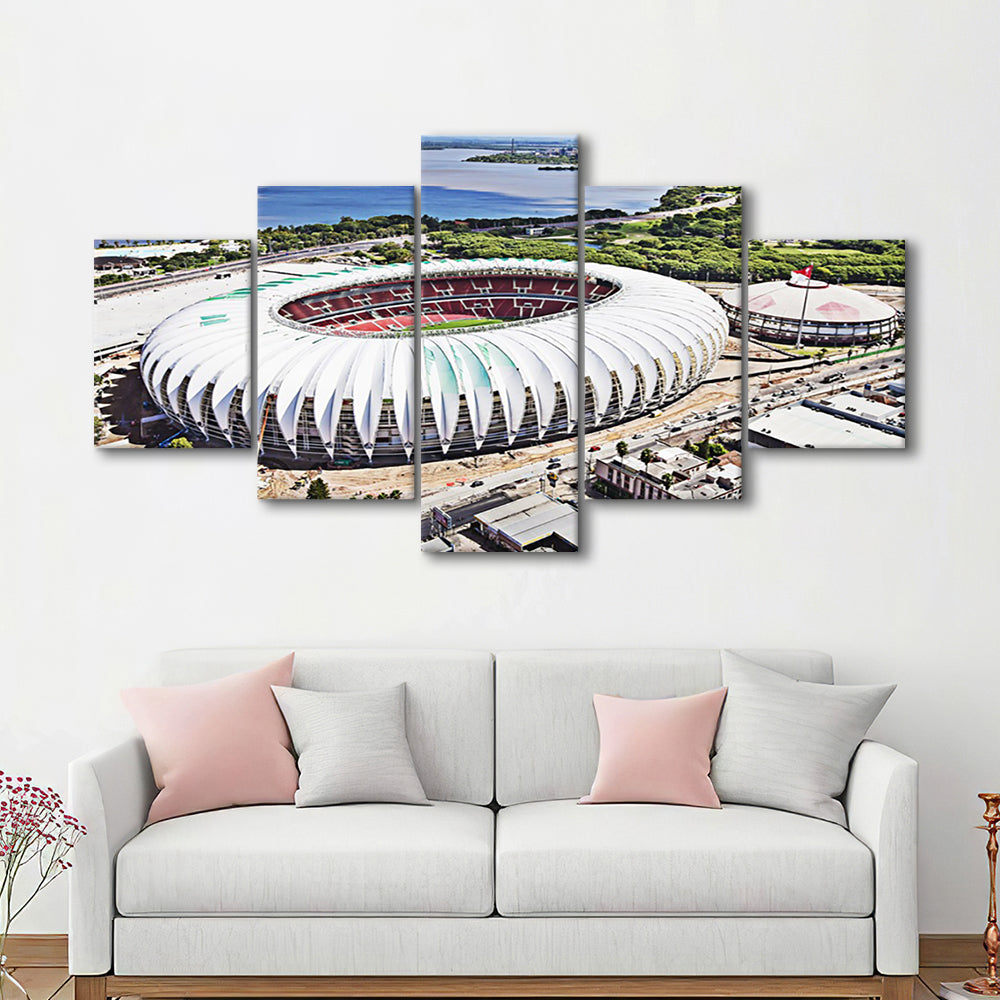 Beira Rio Stadium, Stadium Canvas, Sport Art, Fan Gifts, 5 Panel, Large Canvas, Canvas Print Wall Art