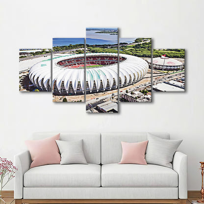 Beira Rio Stadium, Stadium Canvas, Sport Art, Fan Gifts, 5 Panel, Large Canvas, Canvas Print Wall Art