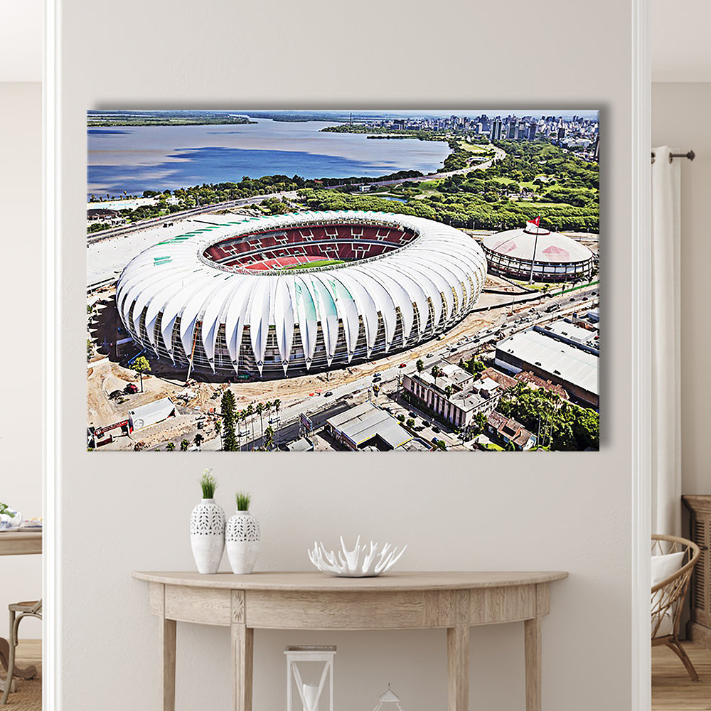 Beira Rio Stadium, Stadium Canvas, Sport Art, Fan Gifts, Man Cave Decor, Art Print, Canvas Print Wall Art