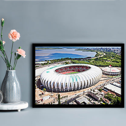 Beira Rio Stadium, Stadium Canvas, Sport Art, Fan Gifts, Framed Art Print Wall Decor, Picture Framed
