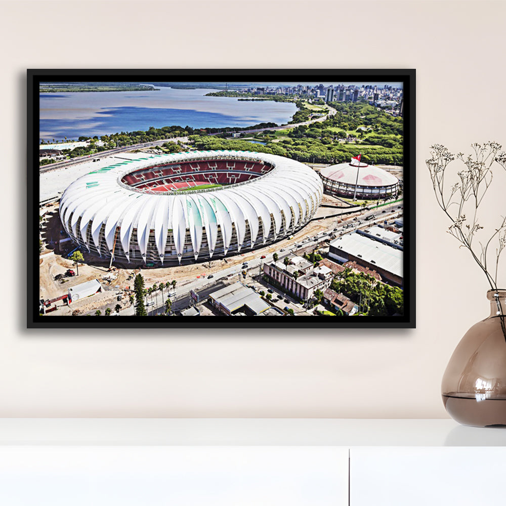 Beira Rio Stadium, Stadium Canvas, Sport Art, Fan Gifts, Framed Canvas Print Wall Art, Floating Frame