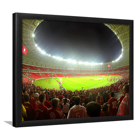 Beira Rio Stadium, Stadium Canvas, Sport Art, Gift for him, Framed Art Print Wall Decor, Picture Framed