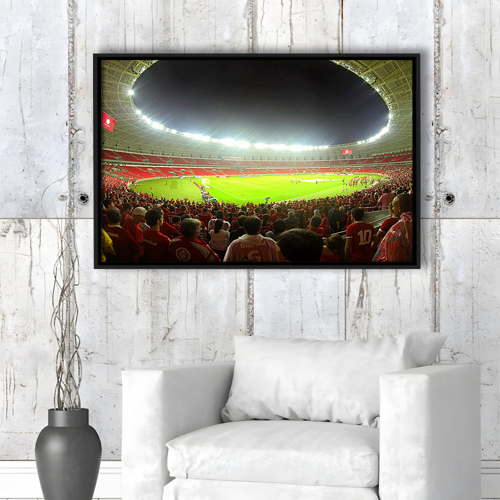 Beira Rio Stadium, Stadium Canvas, Sport Art, Framed Canvas Print Wall Art, Floating Frame