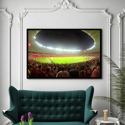 Beira Rio Stadium, Stadium Canvas, Sport Art, Gift for him, Framed Art Print Wall Decor, Picture Framed