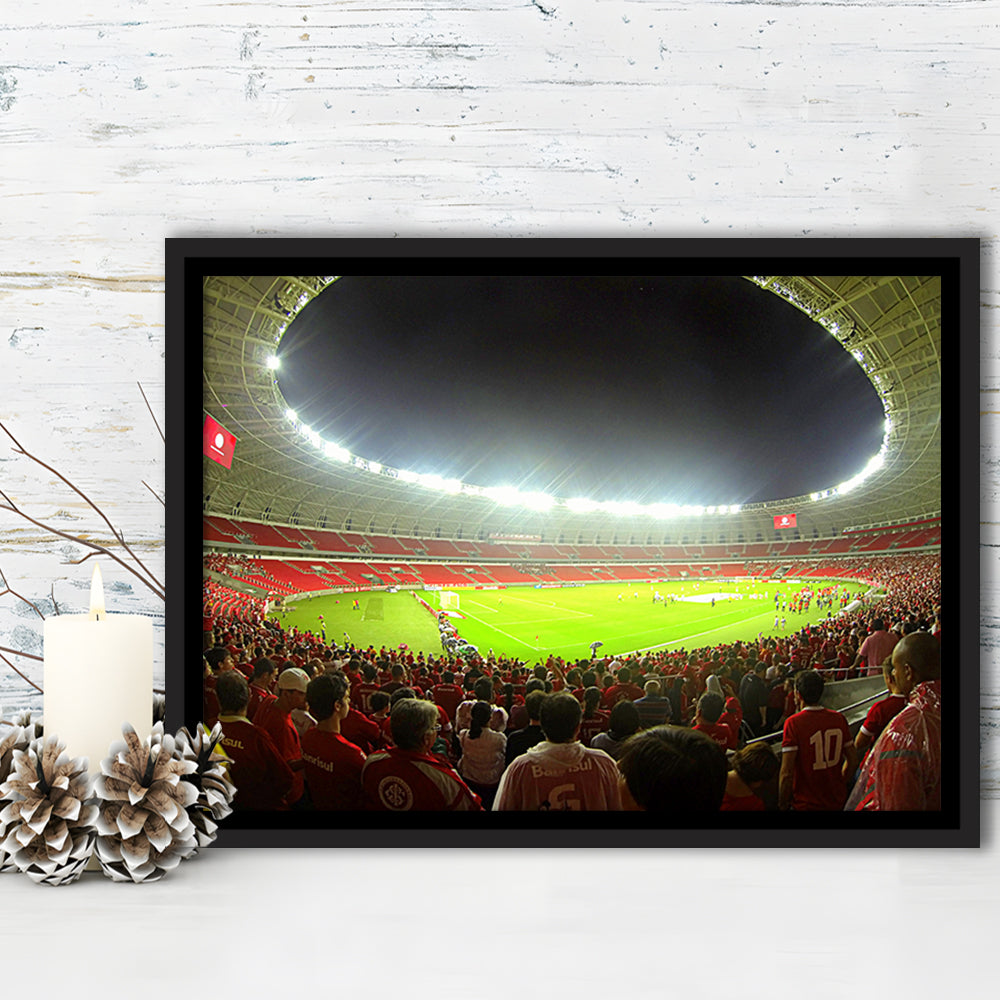 Beira Rio Stadium, Stadium Canvas, Sport Art, Framed Canvas Print Wall Art, Floating Frame