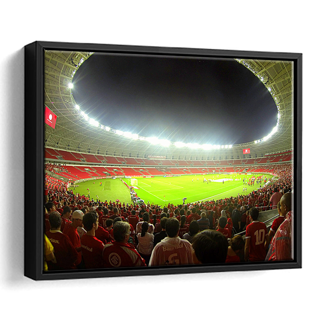 Beira Rio Stadium, Stadium Canvas, Sport Art, Framed Canvas Print Wall Art, Floating Frame