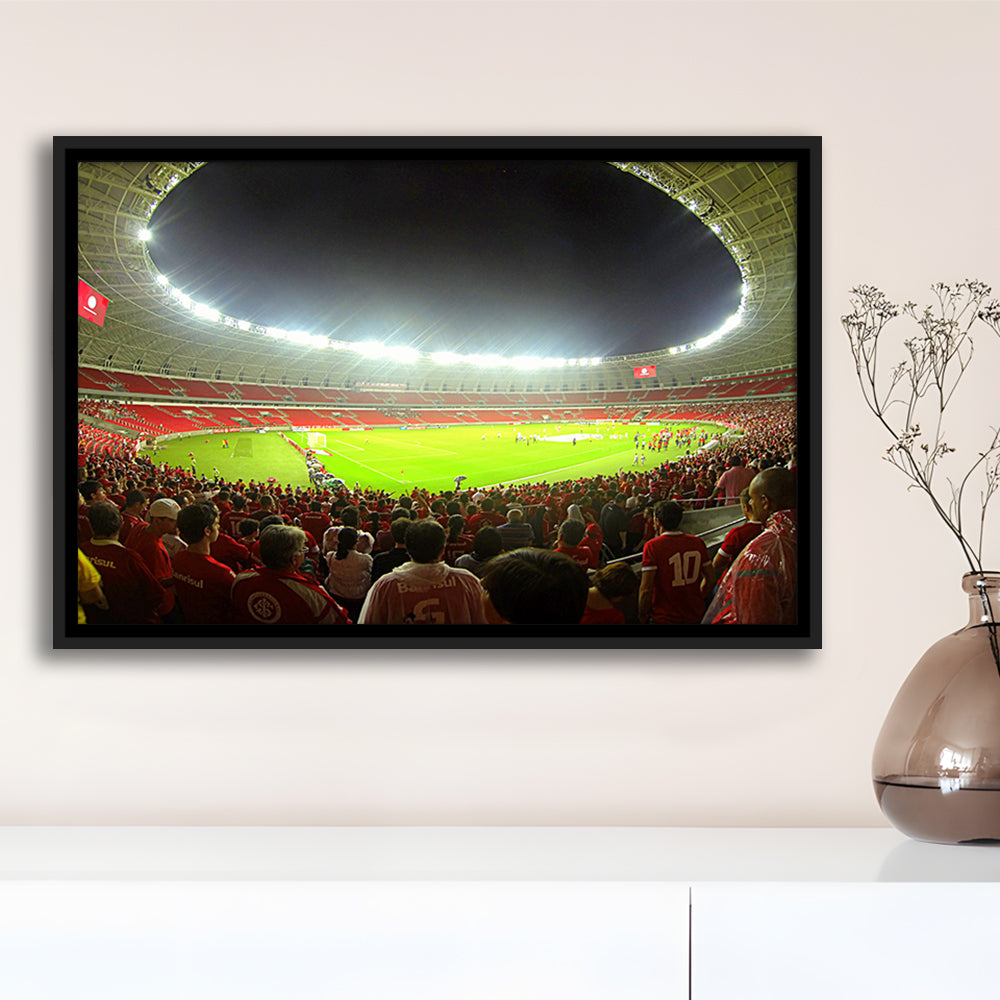 Beira Rio Stadium, Stadium Canvas, Sport Art, Framed Canvas Print Wall Art, Floating Frame