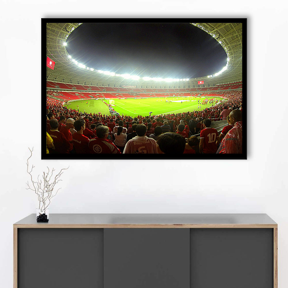 Beira Rio Stadium, Stadium Canvas, Sport Art, Gift for him, Framed Art Print Wall Decor, Picture Framed
