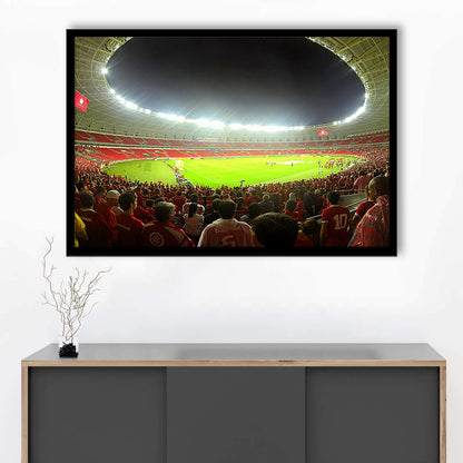 Beira Rio Stadium, Stadium Canvas, Sport Art, Gift for him, Framed Art Print Wall Decor, Picture Framed