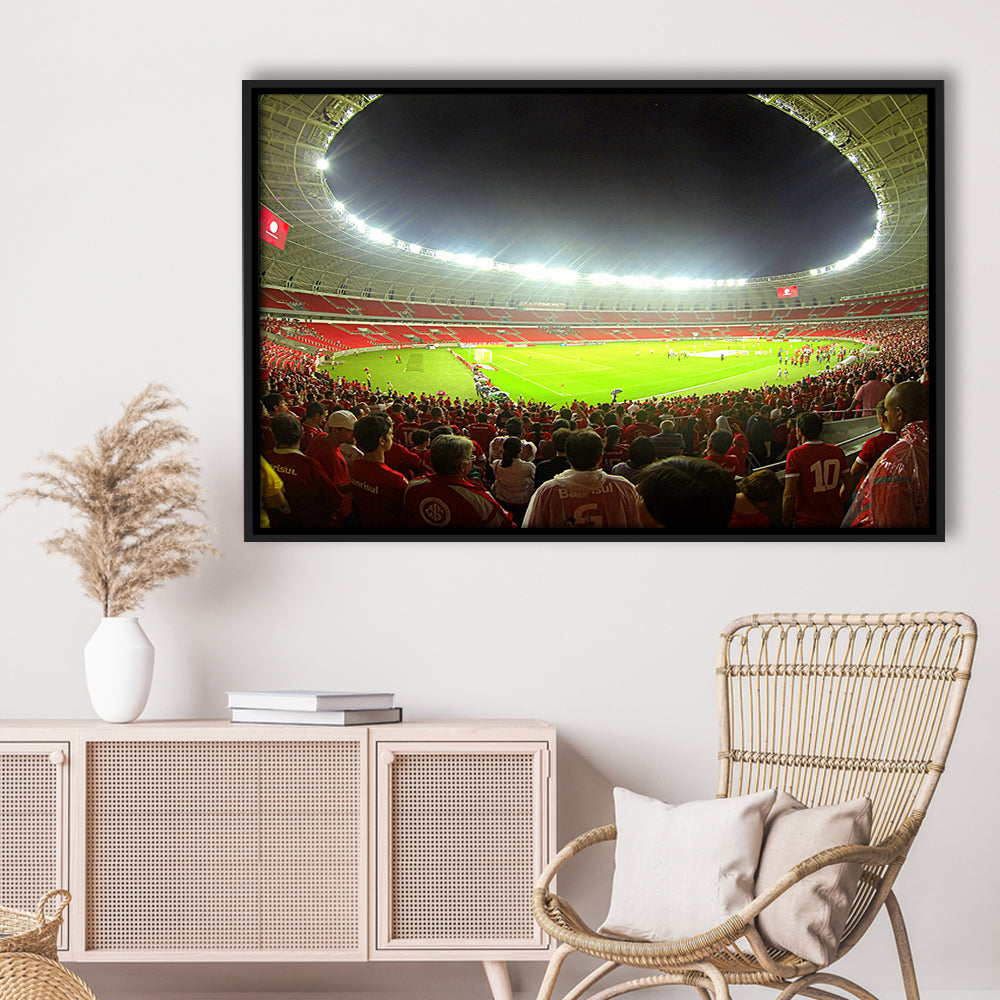 Beira Rio Stadium, Stadium Canvas, Sport Art, Framed Canvas Print Wall Art, Floating Frame