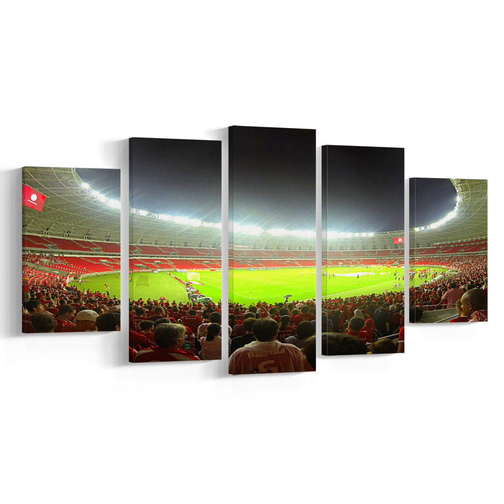 Beira Rio Stadium, Stadium Canvas, Sport Art, Gift for him, 5 Panel, Large Canvas, Canvas Print Wall Art
