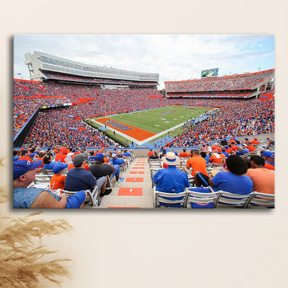 Ben Hill Griffin Football Stadium, Stadium Canvas, Sport Art, Gift for him, Man Cave Decor, Art Print, Canvas Print Wall Art