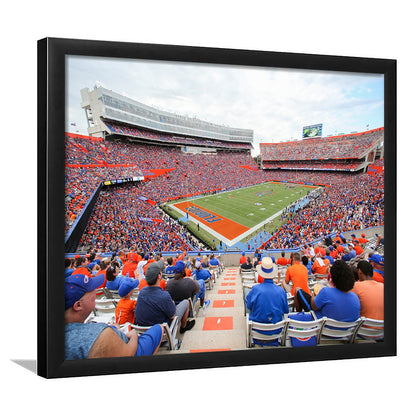 Ben Hill Griffin Football Stadium, Stadium Canvas, Sport Art, Gift for him, Framed Art Print Wall Decor, Picture Framed