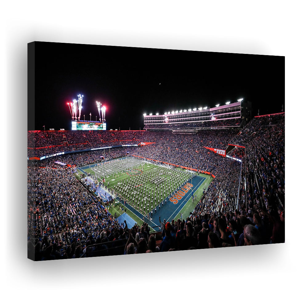 Ben Hill Griffin Stadium, Stadium Canvas, Sport Art, Gift for him, Man Cave Decor, Art Print, Canvas Print Wall Art