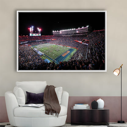 Ben Hill Griffin Stadium, Stadium Canvas, Sport Art, Framed Canvas Print Wall Art, Floating Frame