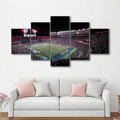Ben Hill Griffin Stadium, Stadium Canvas, Sport Art, Gift for him, 5 Panel, Large Canvas, Canvas Print Wall Art