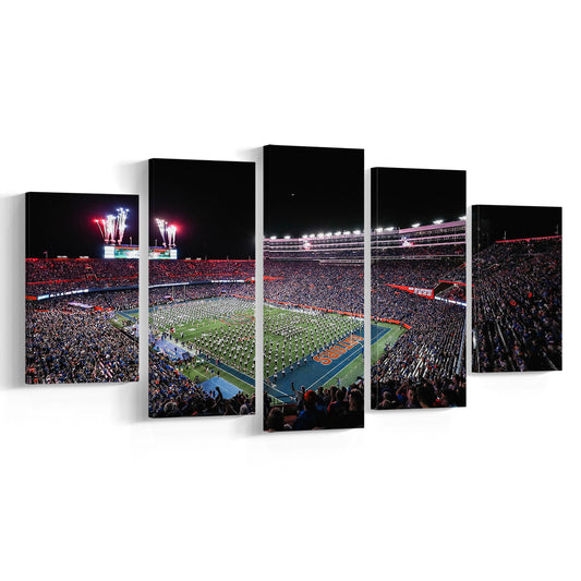 Ben Hill Griffin Stadium, Stadium Canvas, Sport Art, Gift for him, 5 Panel, Large Canvas, Canvas Print Wall Art
