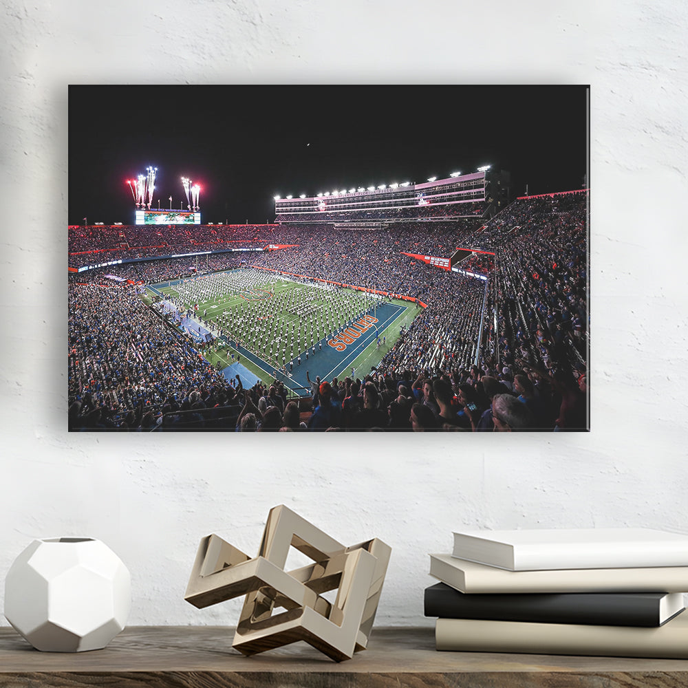Ben Hill Griffin Stadium, Stadium Canvas, Sport Art, Gift for him, Man Cave Decor, Art Print, Canvas Print Wall Art