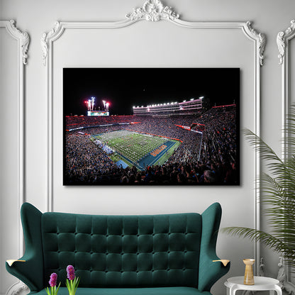Ben Hill Griffin Stadium, Stadium Canvas, Sport Art, Gift for him, Framed Art Print Wall Decor, Picture Framed