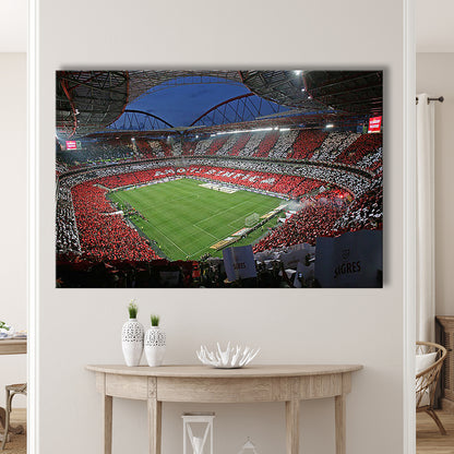 Benfica Stadium, Stadium Canvas, Sport Art, Gift for him, Man Cave Decor, Art Print, Canvas Print Wall Art