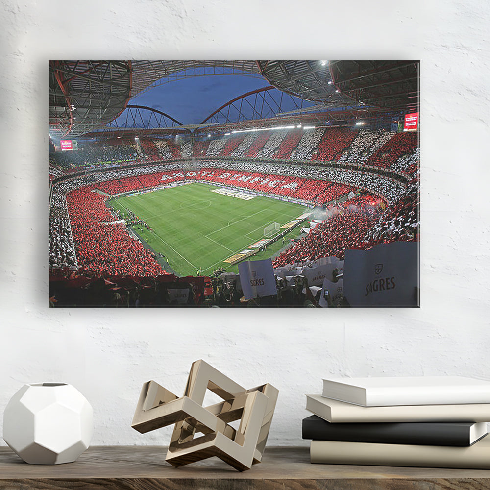 Benfica Stadium, Stadium Canvas, Sport Art, Gift for him, Man Cave Decor, Art Print, Canvas Print Wall Art