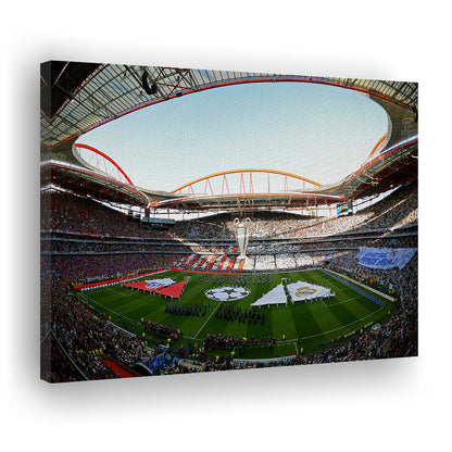 Benfica World Soccer Stadium, Stadium Canvas, Sport Art, Gift for him, Man Cave Decor, Art Print, Canvas Print Wall Art