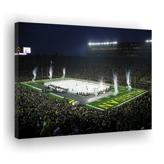 Big Chill in Michigan, Stadium Canvas, Sport Art, Gift for him, Man Cave Decor, Art Print, Canvas Print Wall Art
