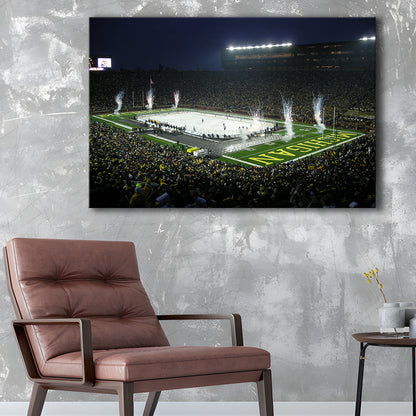 Big Chill in Michigan, Stadium Canvas, Sport Art, Gift for him, Man Cave Decor, Art Print, Canvas Print Wall Art