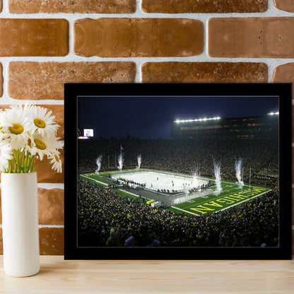 Big Chill in Michigan, Stadium Canvas, Sport Art, Gift for him, Framed Art Print Wall Decor, Picture Framed