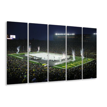 Big Chill in Michigan, Stadium Canvas, Sport Art, 5 Panel B, Extra Large Canvas, Canvas Print Wall Art
