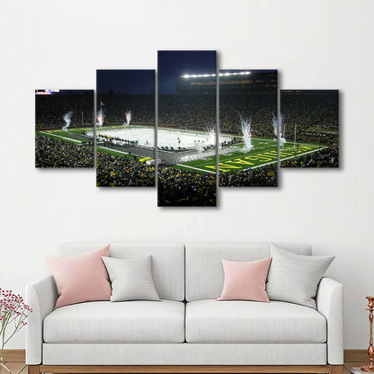 Big Chill in Michigan, Stadium Canvas, Sport Art, Gift for him, 5 Panel, Large Canvas, Canvas Print Wall Art