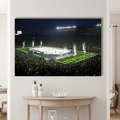 Big Chill in Michigan, Stadium Canvas, Sport Art, Gift for him, Man Cave Decor, Art Print, Canvas Print Wall Art