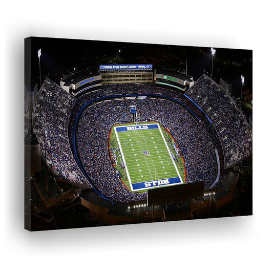 Bills Stadium Aerial View, Stadium Canvas, Sport Art, Gift for him, Man Cave Decor, Art Print, Canvas Print Wall Art