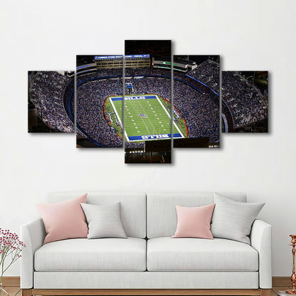 Bills Stadium Aerial View, Stadium Canvas, Sport Art, Gift for him, 5 Panel, Large Canvas, Canvas Print Wall Art