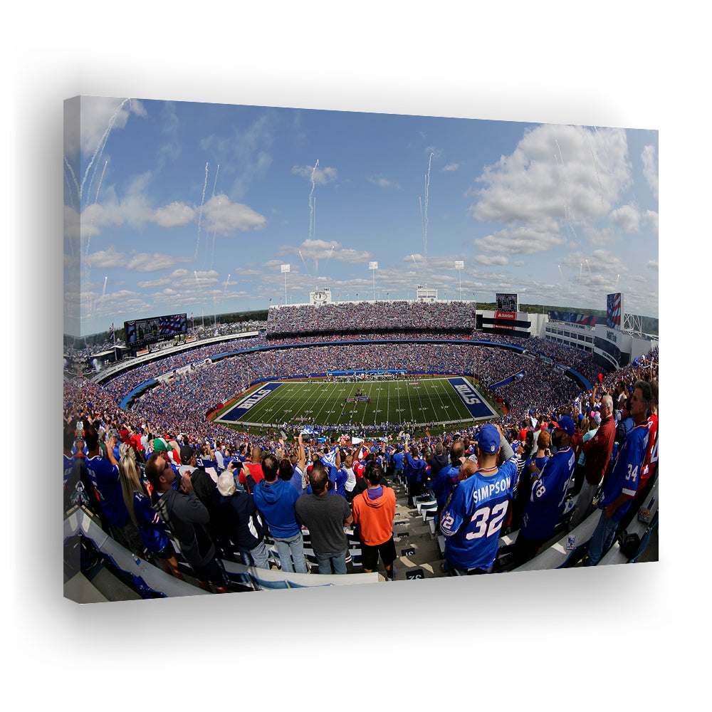 Bills Stadium, Stadium Canvas, Sport Art, Fan Gifts, Man Cave Decor, Art Print, Canvas Print Wall Art